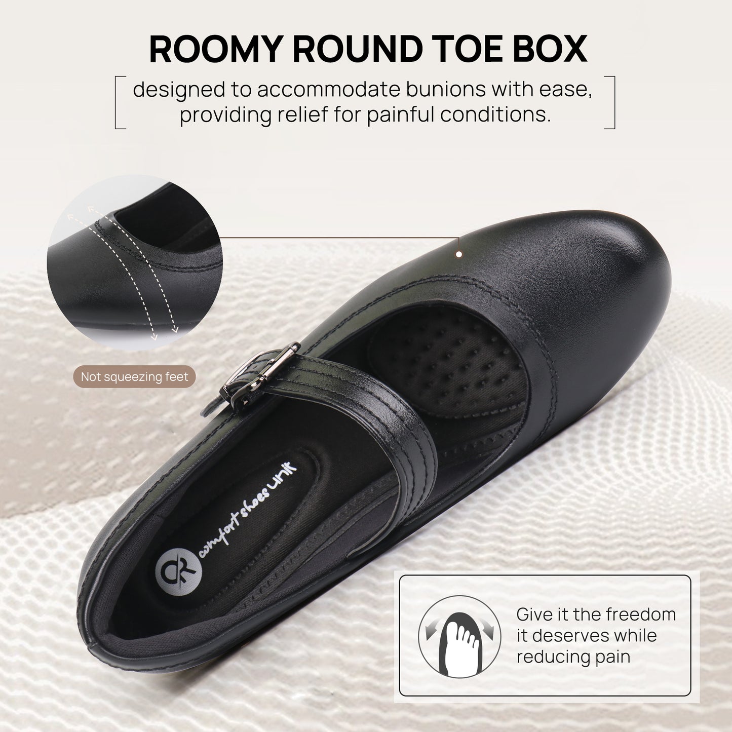 Benassal Mary Janes Shoes for Bunions - Women