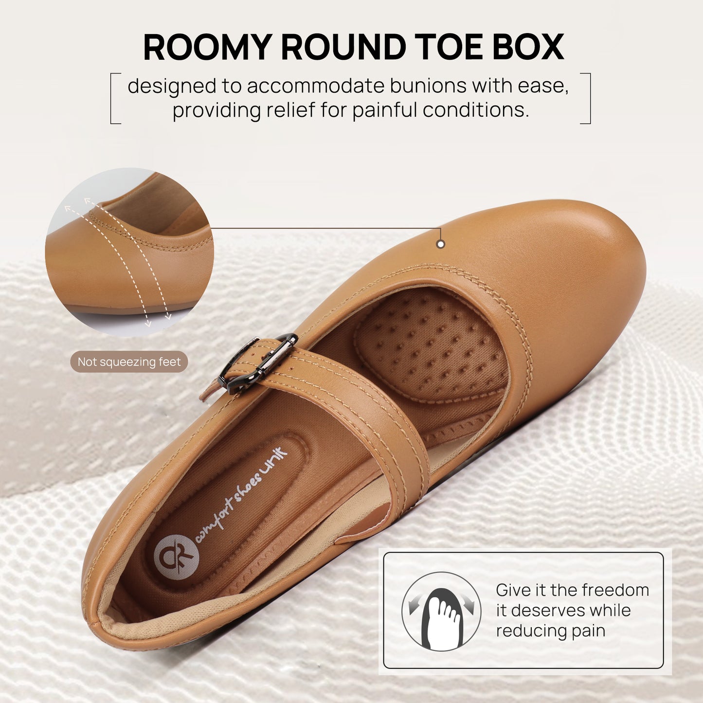 Benassal Mary Janes Shoes for Bunions - Women